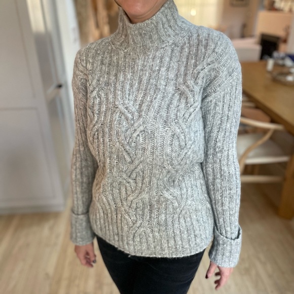Vince alpaca/wool mock neck sweater - Picture 6 of 9